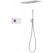 Tres Regendoucheset elektronisch slim exclusive inbouw thermostatisch chroom