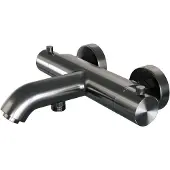 Brauer Gunmetal Edition thermostatische badkraan PVD gunmetal geborsteld