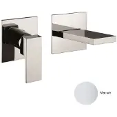 Sanimex Inbouw wastafelmengkraan giulini eenhendel 20 cm inclusief inbouwdelen mat wit