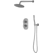 Sanilux Wandregendouche diaz inbouw 25 cm met staafdouchekop rvs