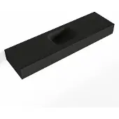 Mondiaz lex urban vrijhangende solid surface wastafel 110 cm. Positie wasbak midden