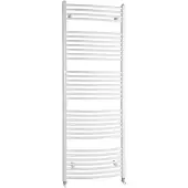 Sapho Handdoekradiator orbit gebogen 45x170 cm 732w wit