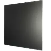Boss & Wessing Ventilatierooster design bws ventilatie vierkant 10 cm vlak glas mat zwart