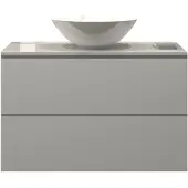 Gliss Design Badkamermeubelset gliss zeus 80 cm hoogglans wit met waskom