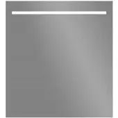 Sanilux Led spiegel aluminium met onderverlichting 80x70 cm inclusief spiegelverwarming