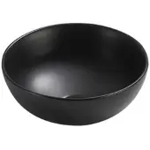Sanilux Fonteinkom round 19.5x8.5 cm keramiek mat zwart