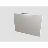 Boss & Wessing Spiegelkast BWS Valencia 100x70x16 cm met Twee Deuren Carrara Mat