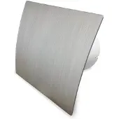 Boss & Wessing Badkamer ventilator pro design standaard 100mm 75 m3 zilver kunststof