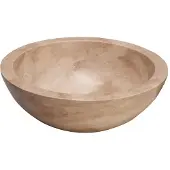 Forzalaqua Waskom roma travertin rond gezoet 40x15 cm