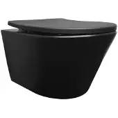 Boss & Wessing Wandcloset bws vicente diepspoel rimless soft-close toiletzitting mat zwart