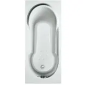 Plieger Vigo solobad acryl 160x70x37cm met poten wit