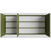 Boss & Wessing Spiegelkast BWS Cube 150x70x16 cm 3 Deuren Groen