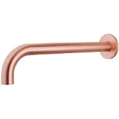 Wiesbaden Inbouwuitloop rond 30 cm 1/2'' geborsteld koper