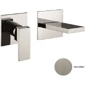Sanimex Inbouw wastafelmengkraan giulini eenhendel 20 cm inclusief inbouwdelen mat nikkel