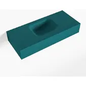 Mondiaz lex smag vrijhangende solid surface wastafel 70 cm. Positie wasbak midden