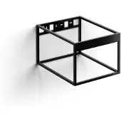Clou Hammock Frame Kokerprofiel Kast Zonder Bodem RVS Mat Zwart 40x50.3x30cm