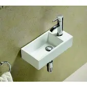 Sanilux Fontein Pax 40.5x20x10.5cm Keramiek Wit (Kraangat Rechts)