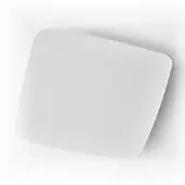 Boss & Wessing Afvoerventiel Design BWS Ventilatie Afgerond Vierkant 12.5cm Groot Wit