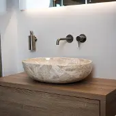 Loutro Waskom elleni s rechthoek 57x40.5x15 cm marmer sand