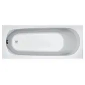 Plieger Basic solobad acryl 170x70x37cm met poten wit