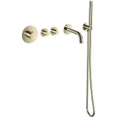 Sanilux Badset Inbouw Deluxe Giles Met Box Thermostaat Goud Geborsteld