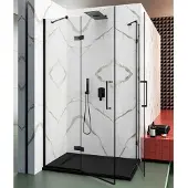 Lacus Nisdeur giannutri 120x200 tweedelig mat zwart