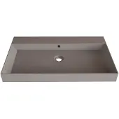 Gliss Design Wastafel Lako 90 cm 1 Kraangat Mat Leigrijs