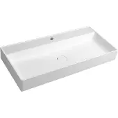 Sapho Opbouw Wastafel Twig Met Wastekapje 100x47 cm Cast Marble Wit