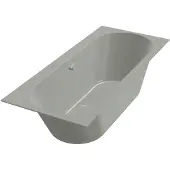 Xenz Ligbad beterbad madeira 160x75 cm inclusief badpoten cement