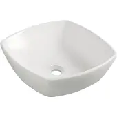 Praya Plaza opbouwwastafel 42x42x13.5cm wit