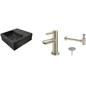 Wiesbaden Fonteinpack square natuursteen 30x30x10 cm rvs