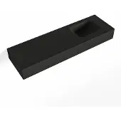 Mondiaz LEX Urban vrijhangende solid surface wastafel 100cm. Positie wasbak rechts