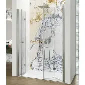 Lacus Nisdeur Albarella Saloon Inklap Deur 145x190 Cm Chroom