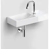 Clou Fonteinset Vale Incl. Toebehoren 7x45 Cm Glanzend Wit