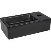 Differnz Fontein Hura I 40x22 cm Keramiek Mat Zwart
