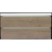 Sanilux Onderkast Trendline Met Greeplijst Aluminium 120x47x52 Cm Tabak Oak