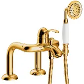 Tres Badrandkraan clasic mengkraan opbouw incl. Handdouche goud