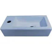 Best design Fontein morrano 37x18x9 cm links mat lichtblauw