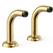 Tres Aanpassingskniestuk clasic bad/douche met geluiddemping goud