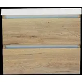 Sanilux Onderkast Trendline Met Greeplijst Aluminium 60x47x52 Cm Naturel Oak