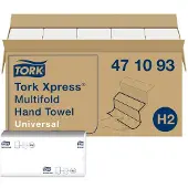 Tork Xpress Multifold Universal Handdoek H2 Z-vouw Wit 1-laags 471093 20 Stuks à 250 Vellen