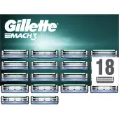 Gillette Mach3 Scheermesjes Voor Mannen - 18 Navulmesjes