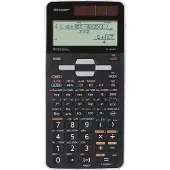 Sharp wetenschappelijke rekenmachine - zwart - 1x LR44 batterij