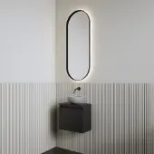 Boss & Wessing Fonteinset | bws leto | mat zwart | waskom mat grijs