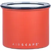 Airscape - Airscape - Koffiebonen - Voorraadpotten - Vacuuum - Koffie - Staal - Mat Oranje/Rood - 250 gram