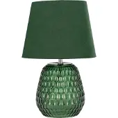Pauleen Tafellamp Crystal Velours, groen, Woon-/ Eetkamer, Glas, Modern, Tafellamp