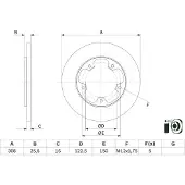 Bosch 0 986 479 F44 Remschijf