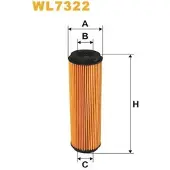 WIX FILTERS WL7322 Oliefilter
