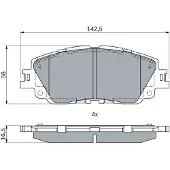 Bosch Remblokset 0 986 424 899, voor