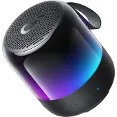 Soundcore Glow Mini, 8W, Draadloze, Draagbare mono-luidspreker, Zwart, Stofdicht, Vochtbestendig, IP67